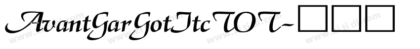 AvantGarGotItcTOT字体转换