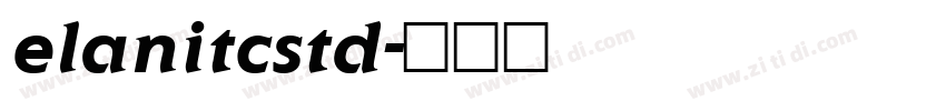 elanitcstd字体转换