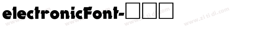 electronicFont字体转换