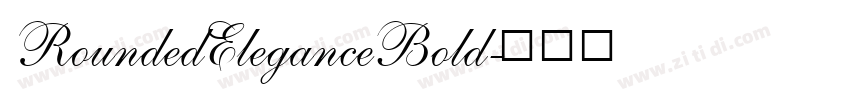 RoundedEleganceBold字体转换