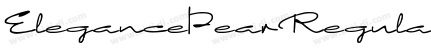 ElegancePearRegular字体转换