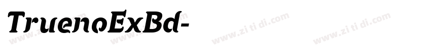 TruenoExBd字体转换