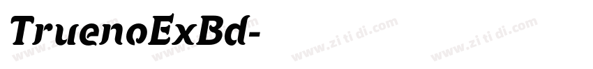 TruenoExBd字体转换
