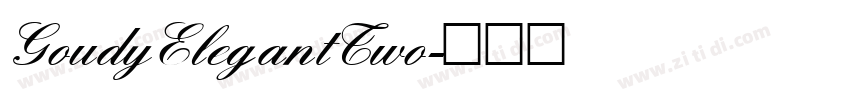 GoudyElegantTwo字体转换