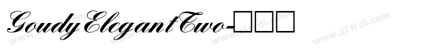 GoudyElegantTwo字体转换