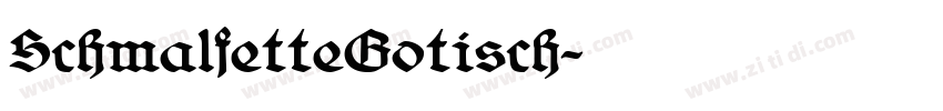 SchmalfetteGotisch字体转换