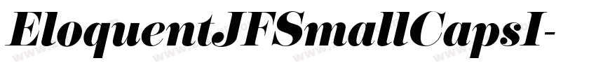 EloquentJFSmallCapsI字体转换