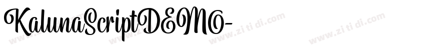 KalunaScriptDEMO字体转换