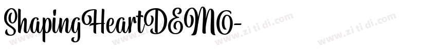 ShapingHeartDEMO字体转换