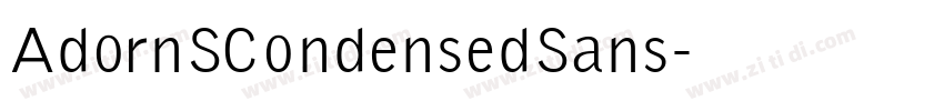 AdornSCondensedSans字体转换