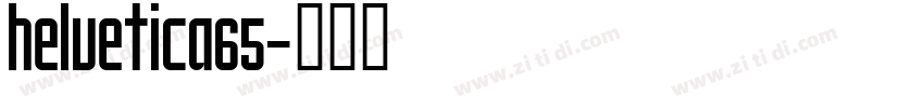 helvetica65字体转换