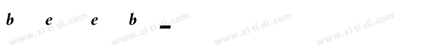 BemboExpertExtraBold字体转换