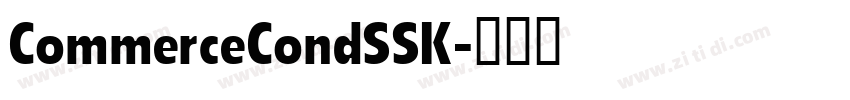 CommerceCondSSK字体转换