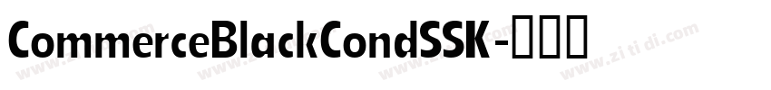 CommerceBlackCondSSK字体转换