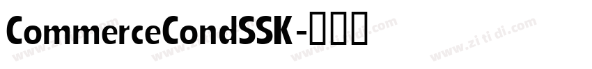 CommerceCondSSK字体转换