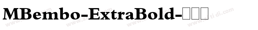 MBembo-ExtraBold字体转换