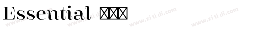 Essential字体转换