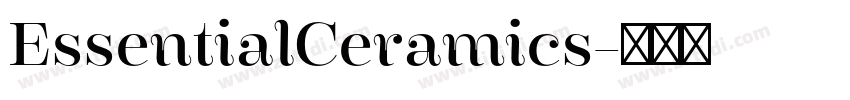 EssentialCeramics字体转换 EssentialCeramics字体转换