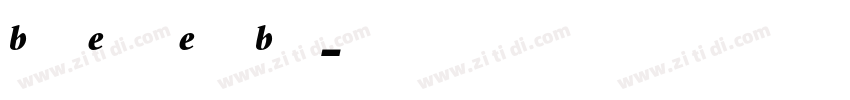 BemboExpertExtraBold字体转换