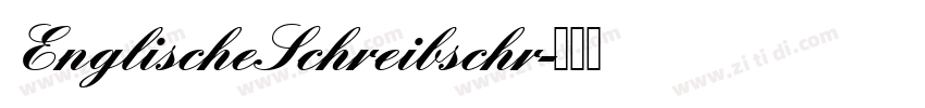 EnglischeSchreibschr字体转换