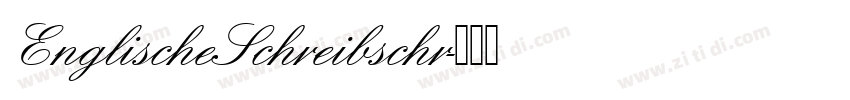 EnglischeSchreibschr字体转换
