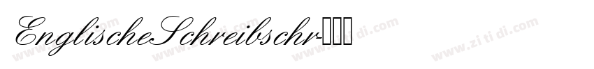 EnglischeSchreibschr字体转换