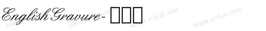 EnglishGravure字体转换