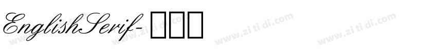 EnglishSerif字体转换