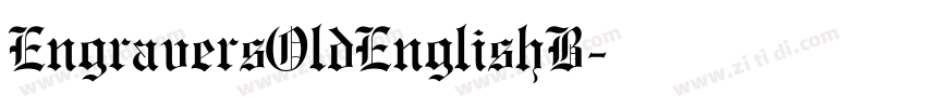 EngraversOldEnglishB字体转换