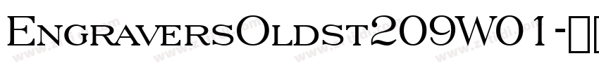 EngraversOldst209W01字体转换