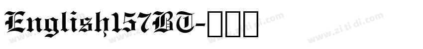 English157BT字体转换
