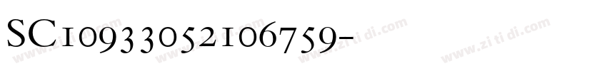 SC10933052106759字体转换