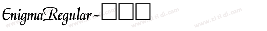 EnigmaRegular字体转换