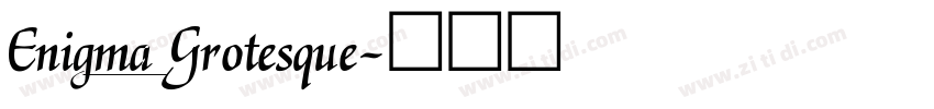 Enigma_Grotesque字体转换