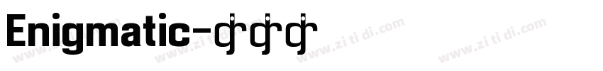 Enigmatic字体转换