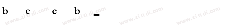 BemboExpertExtraBold字体转换