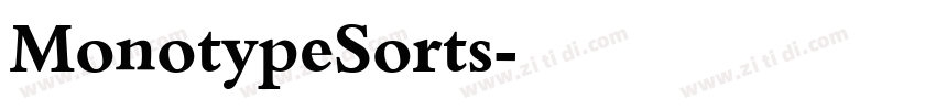MonotypeSorts字体转换
