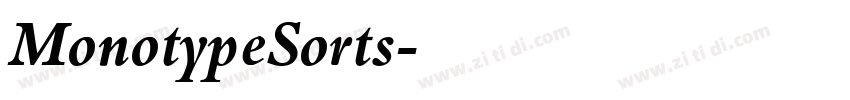 MonotypeSorts字体转换