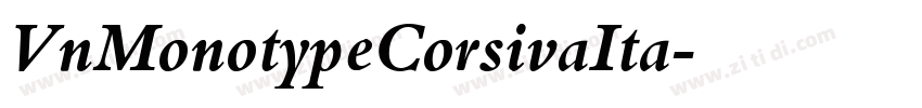 VnMonotypeCorsivaIta字体转换