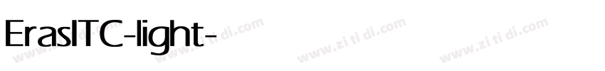 ErasITC-light字体转换