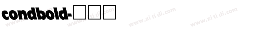 condbold字体转换
