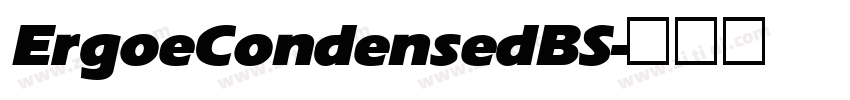 ErgoeCondensedBS字体转换