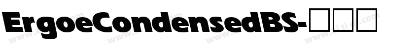 ErgoeCondensedBS字体转换
