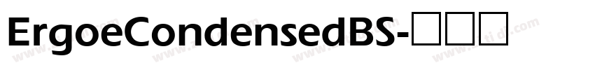 ErgoeCondensedBS字体转换