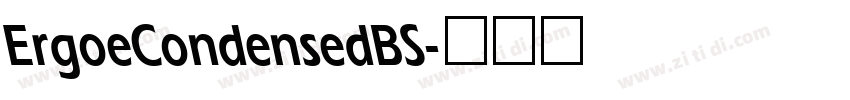 ErgoeCondensedBS字体转换