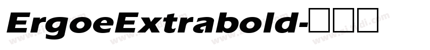 ErgoeExtrabold字体转换