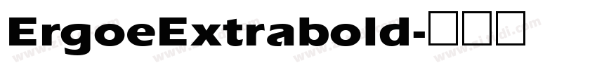 ErgoeExtrabold字体转换