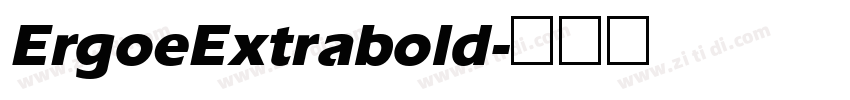 ErgoeExtrabold字体转换