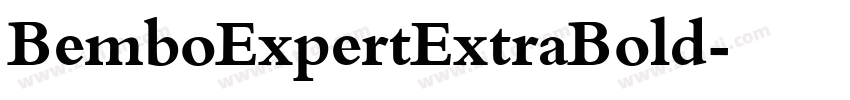 BemboExpertExtraBold字体转换