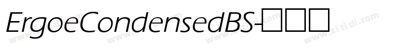 ErgoeCondensedBS字体转换